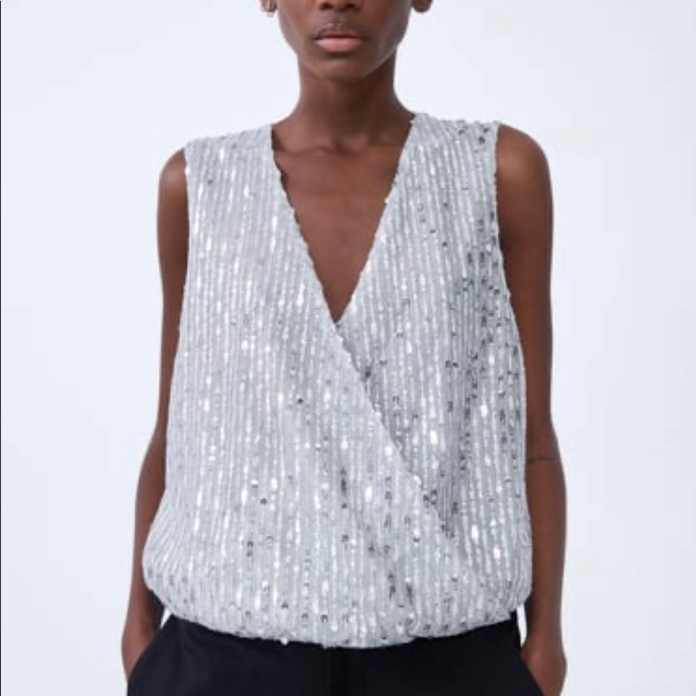 Zara Sequined Bodysuit